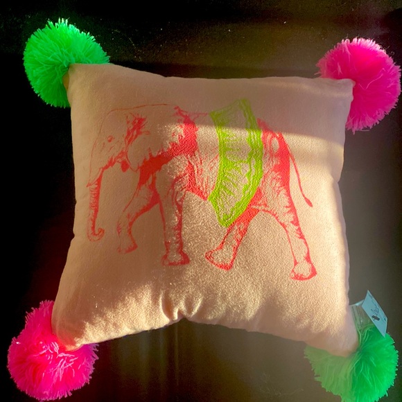 Everbloom Elephant Pillow - Picture 1 of 3